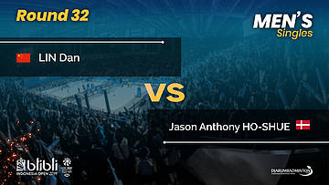 Round 32 | MS | LIN (CHN) vs HO-SHUE (CAN) | Blibli Indonesia Open 2019