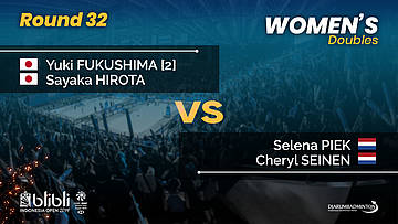 Round 32 | WD | PIEK / SEINEN (NED) vs FUKUSHIMA / HIROTA (JPN) [2] | Blibli Indonesia Open 2019