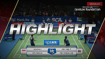 Peiy Yee, Payee Lim/Peiy Zhean Lim (MAS) VS Agatha Imanuela/Siti Fadia S (INA)