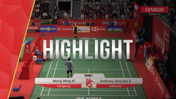 Wong Wing Ki (Hongkong) VS Anthony Sinisuka Ginting (Indonesia)