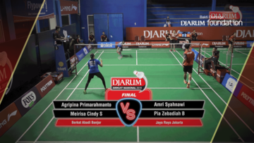 Agripina Primarahmanto Putera/Meirisa Cindy Sahputri (Berkat Abadi Banjar) VS Amri Syahnawi/Pia Zebadiah Bernadet (Jaya Raya Jakarta)