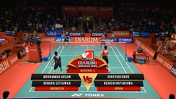 M. Ahsan/Hendra S. (INDONESIA) VS Hiroyuki/ Kenichi H. (JAPAN) Djarum Indonesia Open 2013