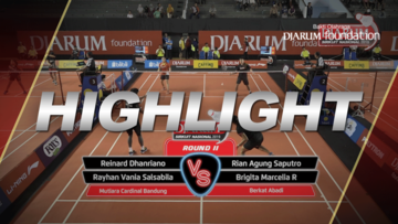 Reinard Dhanriano/Rayhan Vania Salsabila (Mutiara Cardinal Bandung) VS Rian Agung Saputro/Brigita Marcelia Rumambi (Berkat Abadi Banjar)