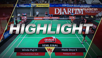 Winda Puji H (Fifa Badminton Club) VS Made Deya S (Pelatprov Bali)