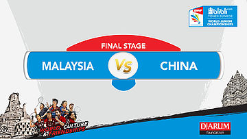 World Junior Championships 2017 | FINAL | MALAYSIA vs CHINA | MD