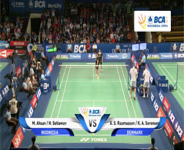 M. Ahsan / H. Setiawan (INDONESIA) VS Anders S. Rasmussen / Kim A. Sorensen (DENMARK)