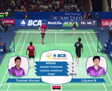 Tontowi Ahmad / Liliyana Natsir (INA) VS Kenichi Hayakawa / Misaki Matsutomo (JPN)
