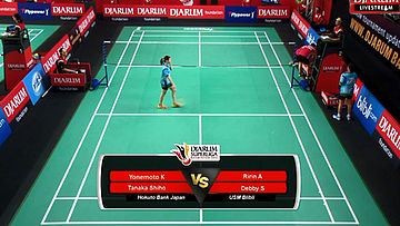 Ririn Amelia/Debby Susanto (USM Blibli) VS Yonemoto Koharu/Tanaka Shiho (Hokuto Bank Japan)