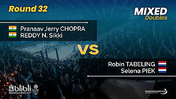Round 32 | XD | CHOPRA / REDDY (IND) vs TABELING / PIEK (NED) | Blibli Indonesia Open 2019