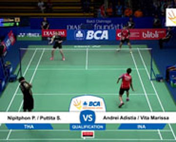 Andrei A/Vita M (INA) VS Nipitphon P/Puttita S (THA)