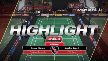 Hairun Nisya A Mamente (Angkasa Gorontalo) VS Angelica Ladasi (PPLP Sulut)
