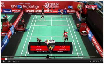 Debby S/Gloria E (USM Blibli) VS Aoi M/Serina M (Gifu Tricky Panders)