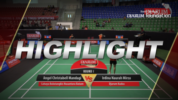 Irdina Naurah Mirza (Djarum Kudus) VS Angel Christabell Mandagi (Cahaya Bulutangkis Nusantara Batam)