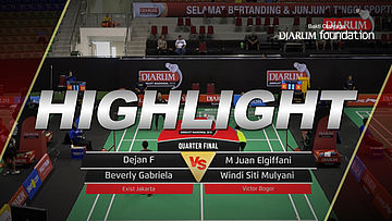 Dejan Ferdinansyah/Beverly Gabriela (Exist Jakarta) VS Muhammad Juan Elgiffani/Windi Siti Mulyani (Victory Bogor)