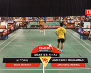 M Toriq (Exist Jakarta) VS Andi Fadel Muhammad (Jaya Raya Jakarta)