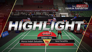 Marsa Indah Salsabila (Sarwendah Badminton) Club VS Isra Faradilla (Exist Jakarta)