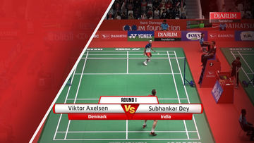 Viktor Axelsen (Denmark) VS Subhankar Dey (India)