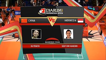 Du Pengyu (China) VS Sony Dwi Kuncoro (Indonesia) Quarter Final Mens Single DJARUM Indonesia Open Super Series Premier 2012