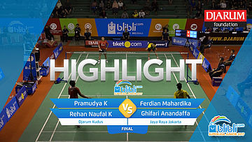 Pramudya K/Rehan Naufal K (Djarum Kudus) VS Ferdian Mahardika R/Ghifari Anandaffa (Jaya Raya Jakarta)