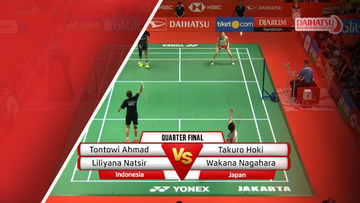 Tontowi Ahmad/Liliyana Natsir (Indonesia) VS Takuro Hoki/Wakana Nagahara (Japan)