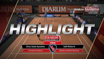 Dinar Dyah Ayustine (Pertamina Fastron) VS Saifi Rizka Nurhidayah (Mutiara Cardinal Bandung)