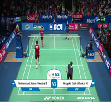 Hiroyuki Endo / Kenichi Hayakawa (JPN) VS Mohammad Ahsan / Hendra Setiawan (INA)