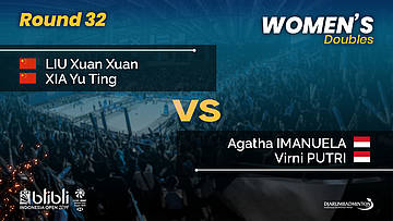 Round 32 | WD | IMANUELA / PUTRI (INA) vs LIU / XIA (CHN) | Blibli Indonesia Open 2019