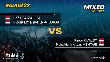 Round 32 | XD | RIVALDY / MENTARI (INA) vs FAIZAL / WIDJAJA (INA) [6] | Blibli Indonesia Open 2019