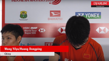 Mix zone Corner - Wang Yi Lyu/Huang Dong Ping (China)