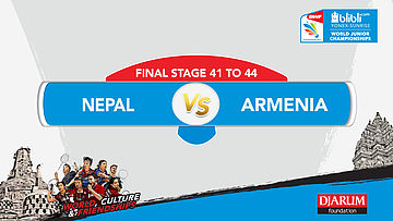 BLIBLI.COM WJC 2017 | FINAL STAGE 41 TO 44 | NEPAL vs ARMENIA | MD