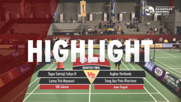 Teges Satriaji Cahyo Hutomo/Lanny Tria Mayasari (DKI Jakarta) VS Asghar Herfanda/Sang Ayu Putu Kharisma (Jawa Tengah)