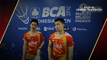 Interview Kevin Sanjaya/Marcus Fernaldi (Indonesia) After Match Marcus Ellis/Chris Langridge (England)