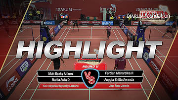 Moh Rezky Alfarez/Nahla Aufa Dhia Ulhaq (SKO Ragunan/Jaya Raya Jakarta) VS Ferdian Mahardika Ranialdy/Anggia Shitta Awanda (Jaya Raya Jakarta)