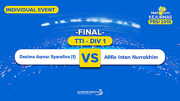 Tiket.com Kejurnas 2018 | Final -TTI DIV 1 | Desima VS Alifia