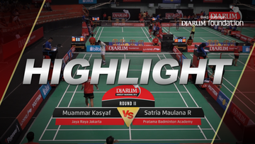 Muammar Kasyaf (Jaya Raya Jakarta) VS Satria Maulana Rahmadi (Pratama Badminton Academy)
