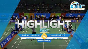 Rachmat Herdianto (Mutiara Cardinal) VS Jason Rivaldo Sutrisno (Candra Wijaya IBC)