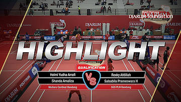 Helmi Yudha Arrafi/Shanda Amaliza (Mutiara Cardinal Bandung) VS Rexky Afdillah/Salsabila Prameswara H (SGS PLN Bandung)