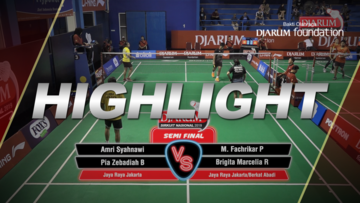 Amri Syahnawi/Pia Zebadiah Bernadet (Jaya Raya Jakarta) VS M Fachrikar P Mansur/Brigita Marcelia R (Jaya Raya Jakarta/Berkat Abadi)