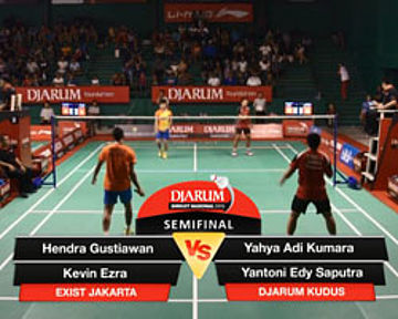 Yahya Adi K/Yantoni Edy S (Djarum Kudus) VS Hendra G/Kevin Ezra (Banda Baru Batam/Exist Jakarta)