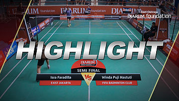 Isra Faradilla (Exist Jakarta) VS Winda Puji Hastuti (Fifa Badminton Club)