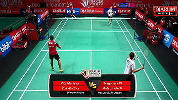 Vita M/Rosyita E (Djarum Kudus) VS Matsumoto M/Nagahara W (Hokuto Bank Japan)