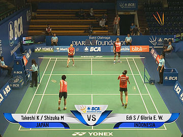 Edi Subaktiar/Gloria Emanuelle Widjaja (INA) VS Takeshi Kamura/Shizuka Matsuo (JPN)