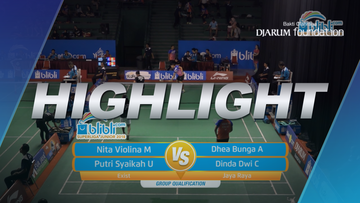 Nita Violina Marwah/Putri Syaikah Ulima Hidayat(Exist) VS Dhea Bunga Anjani/Dinda Dwi Cahyaning (Jaya Raya)