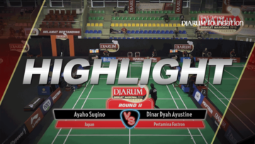 Ayaho Sugino (Japan) VS Dinar Dyah Ayustine (Pertamina Fastron)