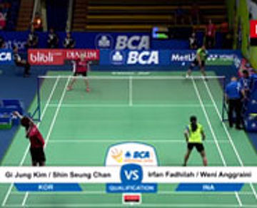 Irfan F/Weni A (INA) VS Gi Jung Kim/Shin Seung Chan (KOR)