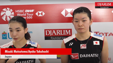 Mix Zone Corner - Misaki Matsutomo/Ayaka Takahashi (Japan)