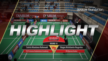 Bagas Kristianto Nugroho (Djarum Kudus) VS Satria Maulana Rahmadi (Pratama Badminton Academy)