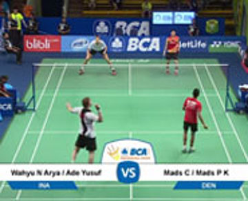 Wahyu Nayaka Arya Pankaryanira/Ade Yusuf (INA) VS Mads Conrad Petersen/Mads Pieler Kolding (DEN)
