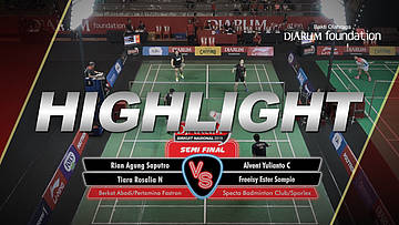 Rian Agung Saputro/Tiara Rosalia N (Berkat Abadi Banjar/Pertamina Fastron) VS Alvent Yulianto Chandra/Freeisy Ester Sompie (Specta Badminton Club/Sporlex Sulut)