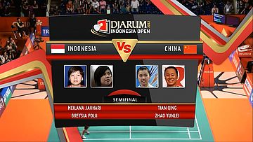 Tian Qing/ Zhao Yunlei (China) VS Meilana Jauhari/ Greysia Polii (Indonesia) Semifinal Womens Double DJARUM Indonesia Open Super Series Premier 2012